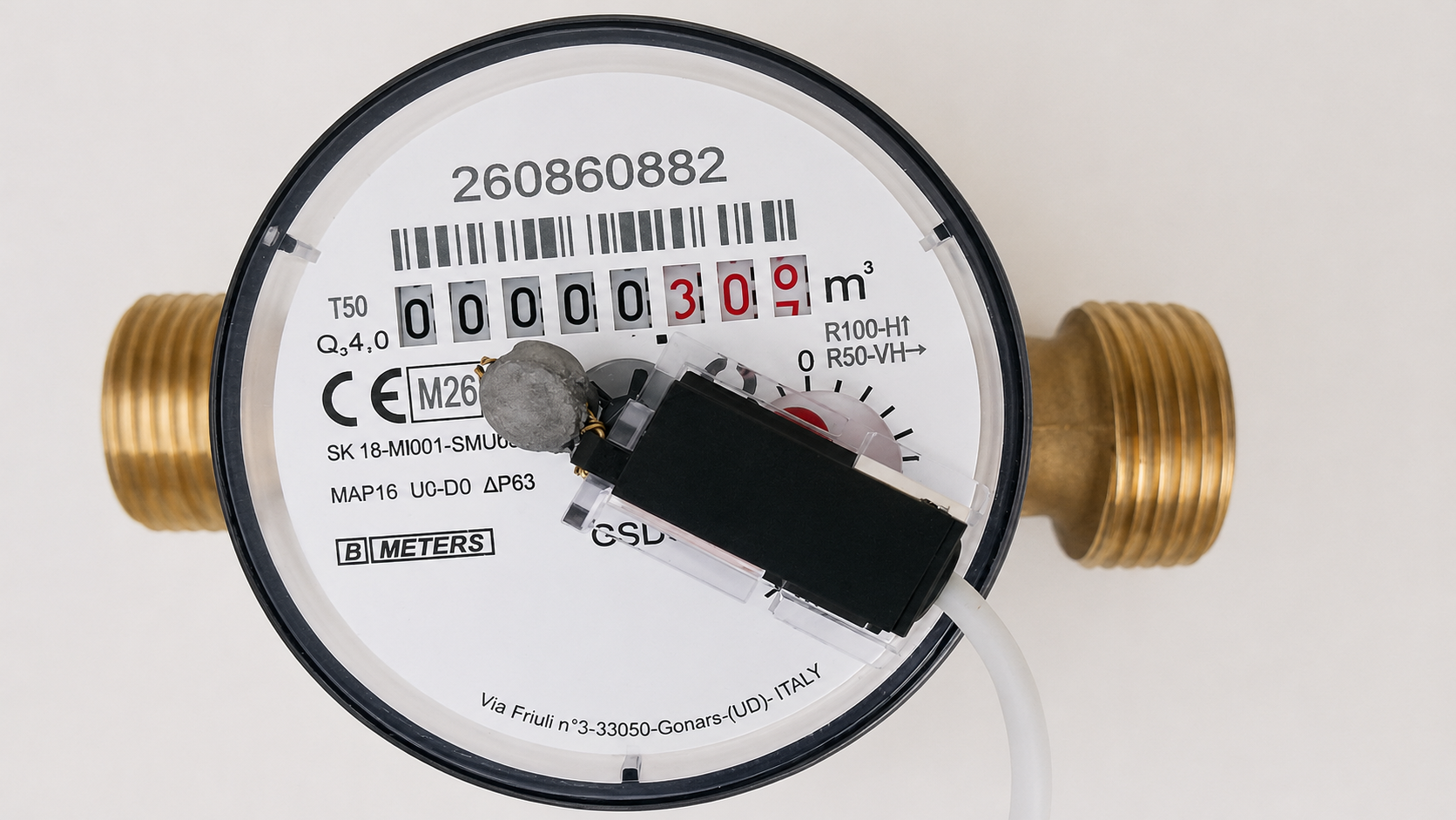 Wodomierz BMETERS GSD8-R z nadajnikiem impulsów